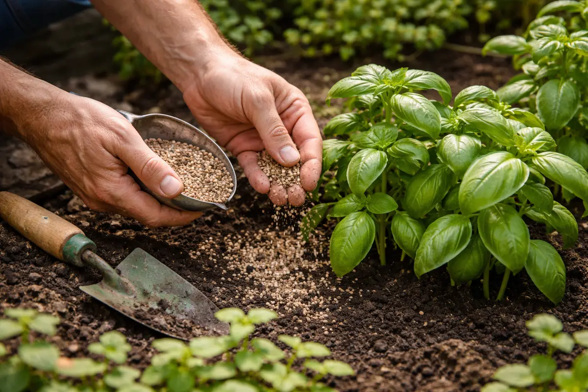 how to prevent leggy growth in feed basil to encourage stronger growth