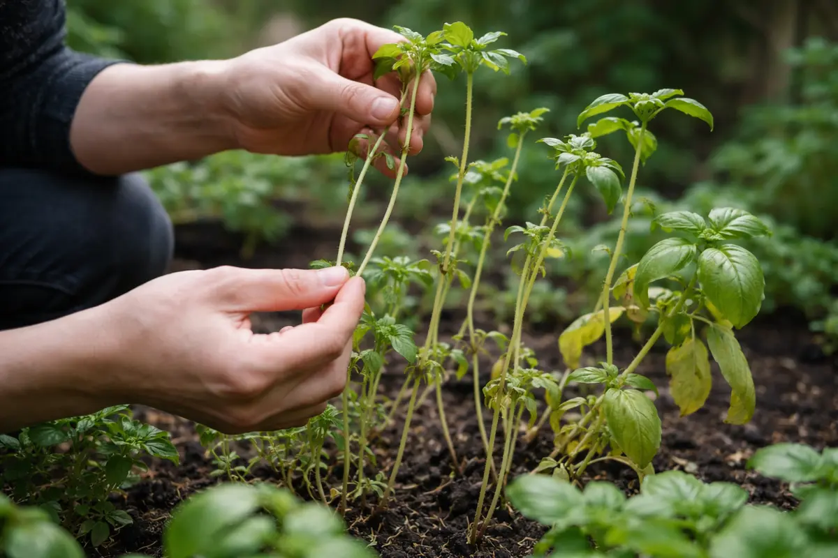 how to prevent leggy growth in with damaged foliage in outdoor soil