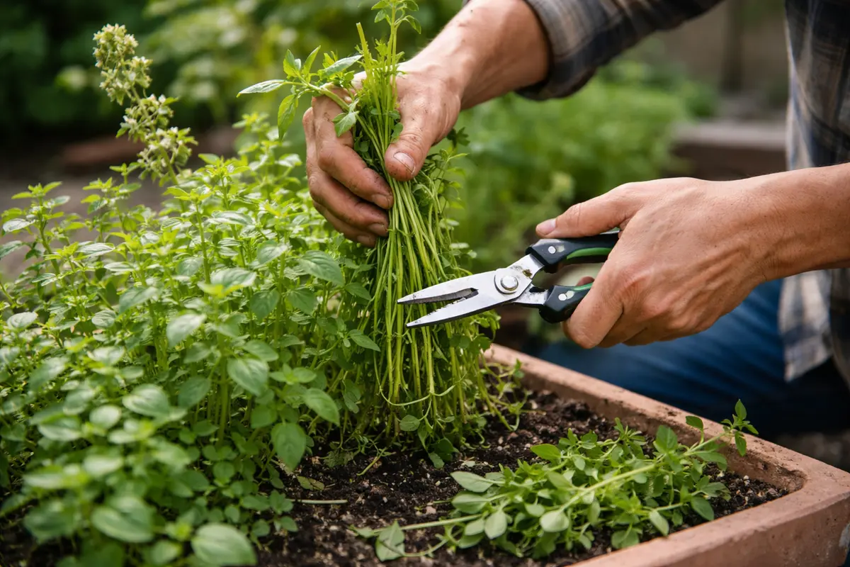how to prevent leggy growth in indoor trim overgrown herb tops quickly