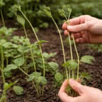 how to prevent leggy growth in with damaged foliage in outdoor soil