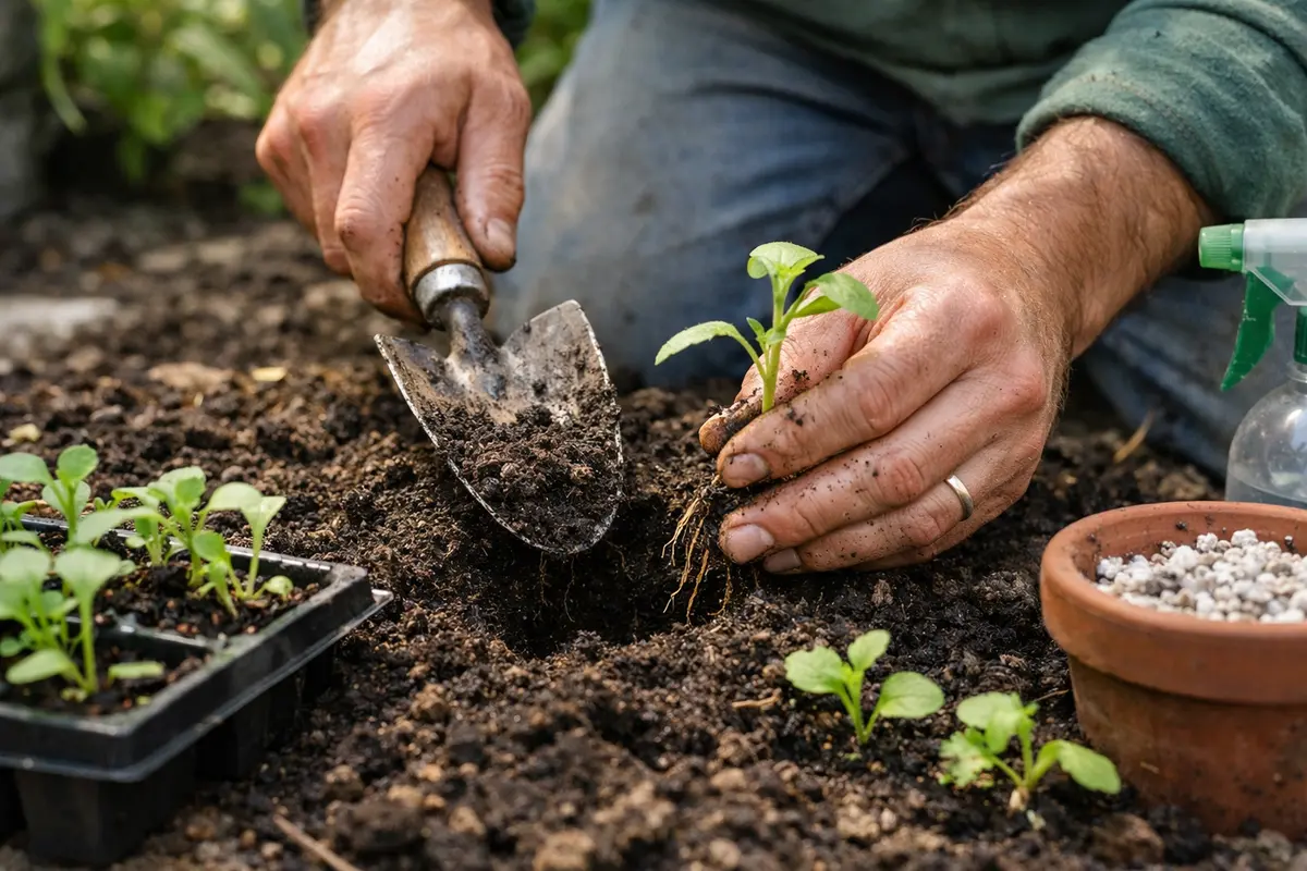 how to prevent mold on seedlings after replant seedlings to promote recovery