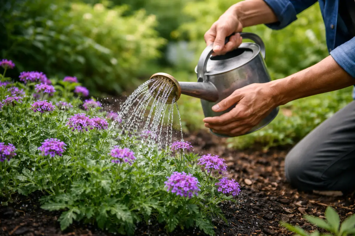 how to prevent mold on verbena water verbena carefully during muggy conditions