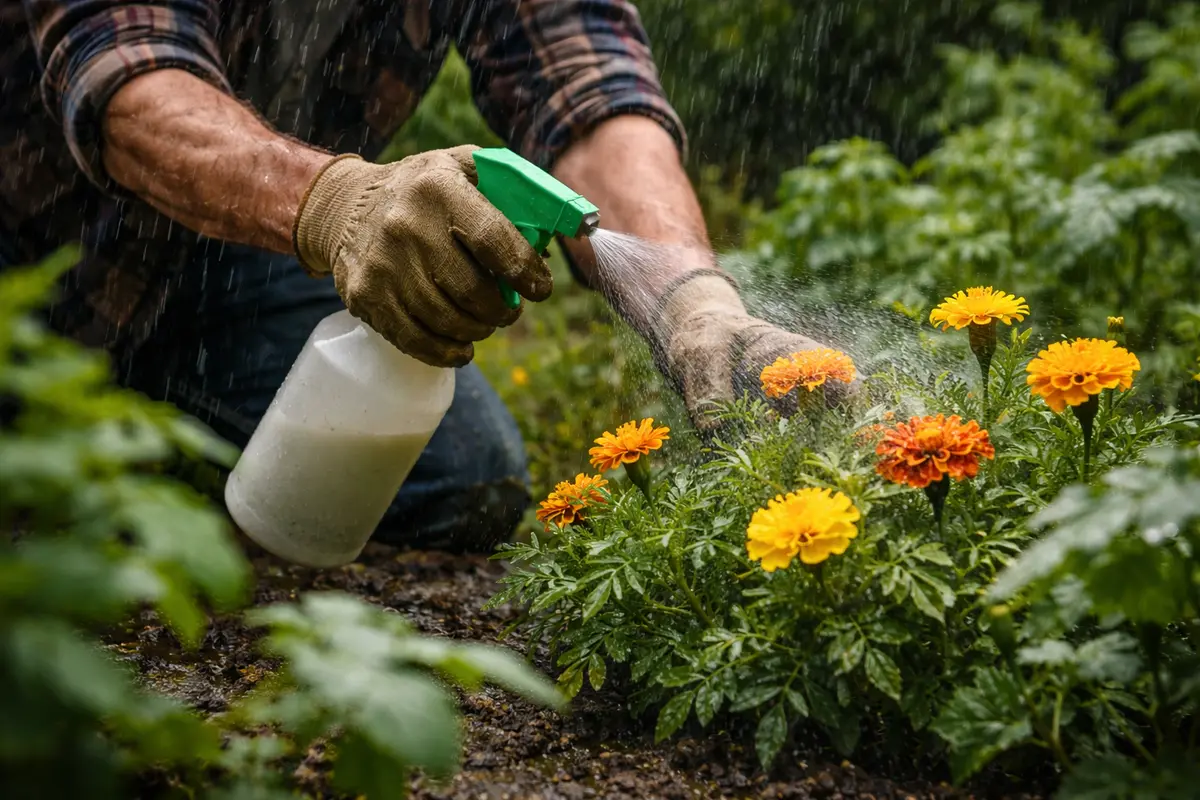 how to prevent pests on marigolds protect marigolds from pests in rain