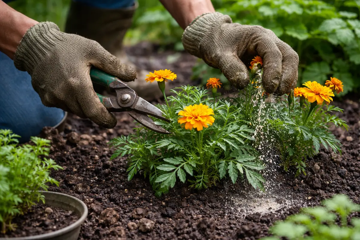 how to prevent pests on marigolds during revitalize marigolds after heavy rain