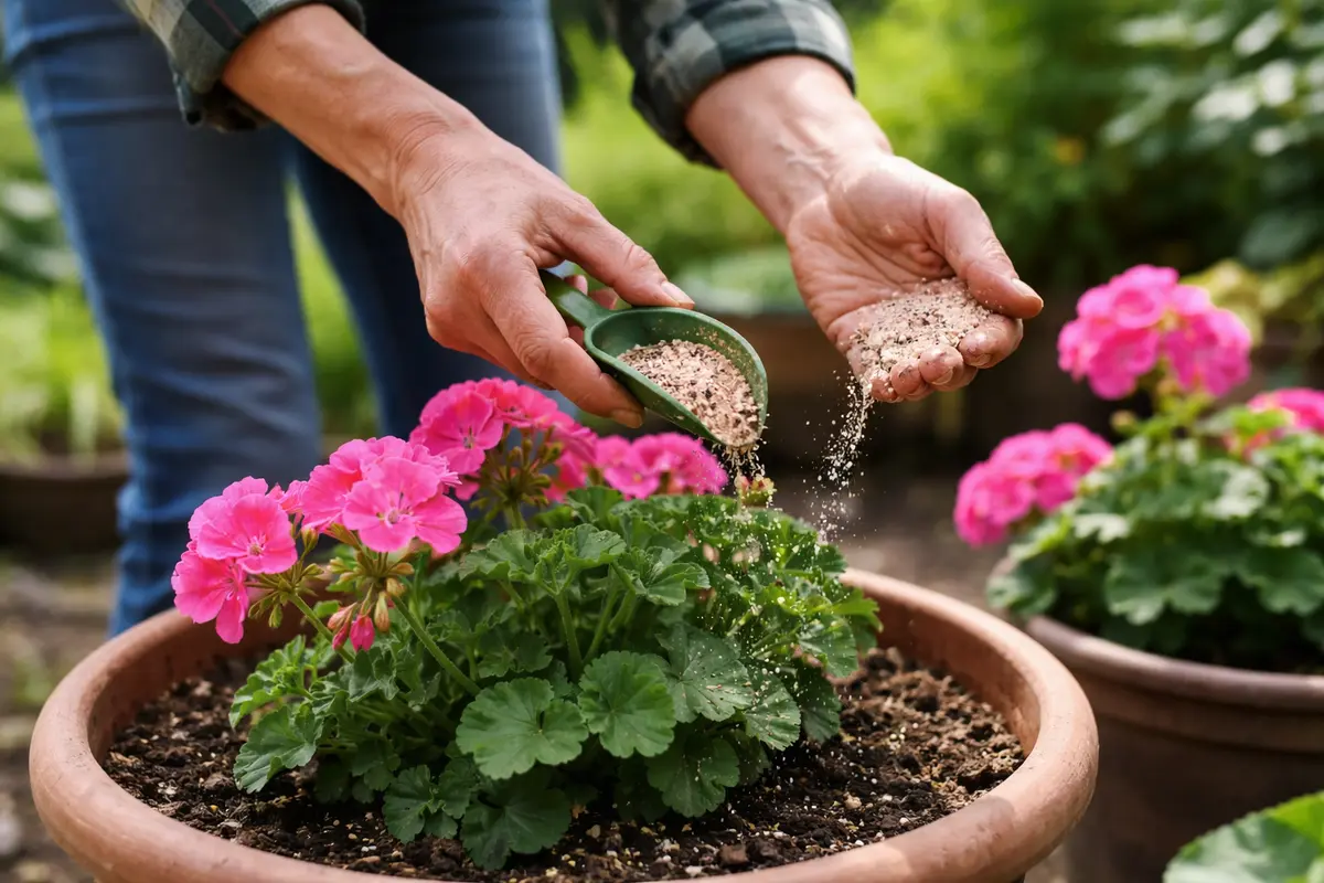how to prevent poor flowering in fertilize geraniums to encourage flower recovery