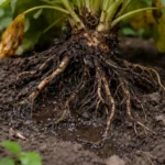 how to prevent root rot in with unhealthy roots showing in soil