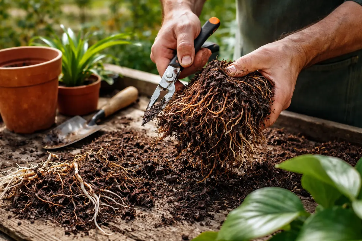 how to prevent root rot in houseplants trim overwatered plant roots immediately