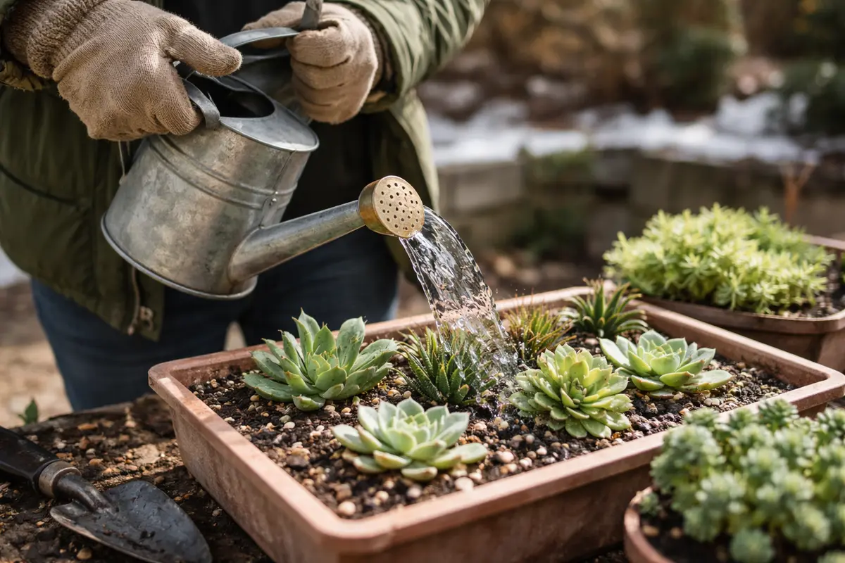 how to prevent root rot in houseplants water succulents sparingly in winter