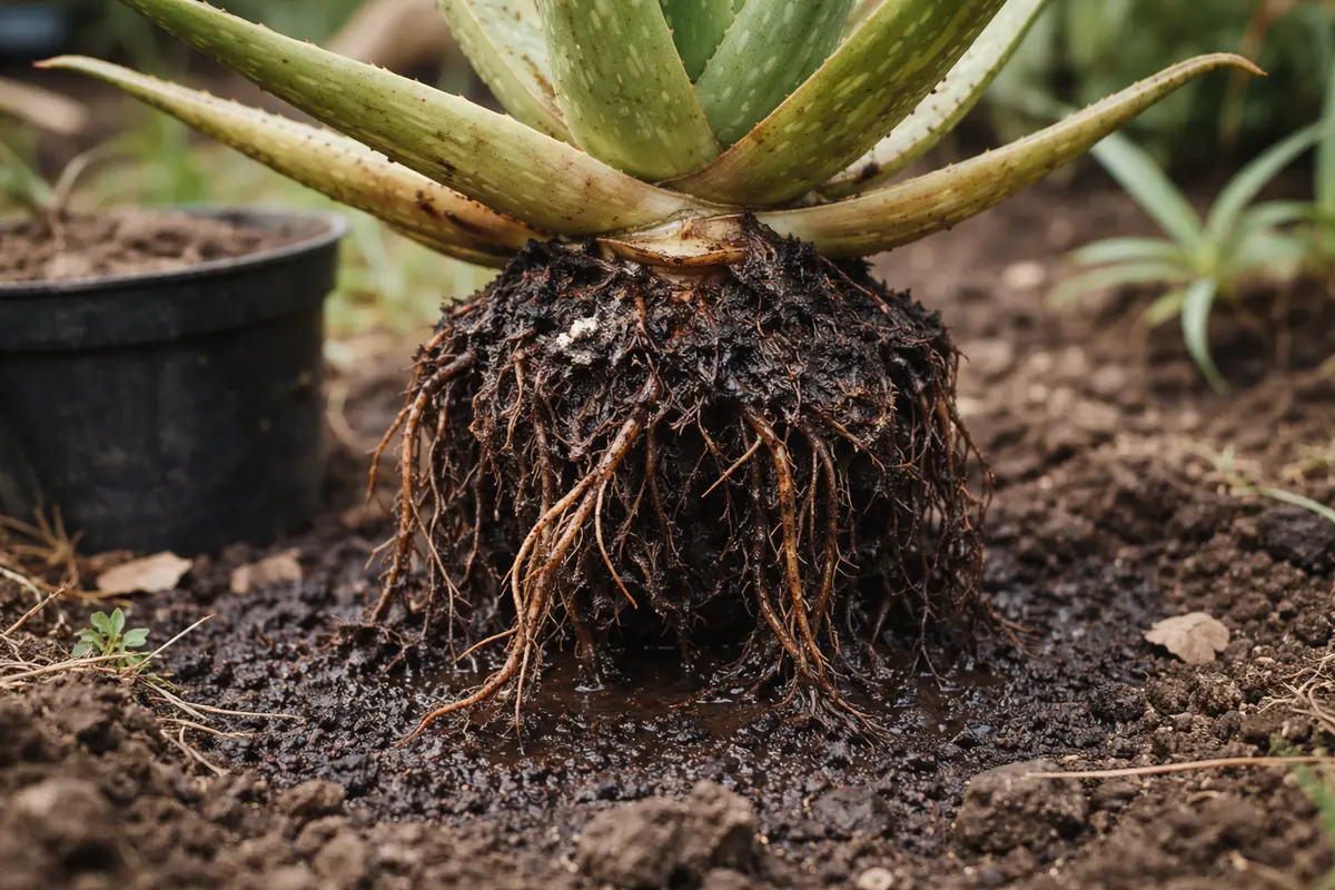 how to prevent root rot in with unhealthy roots showing in soil