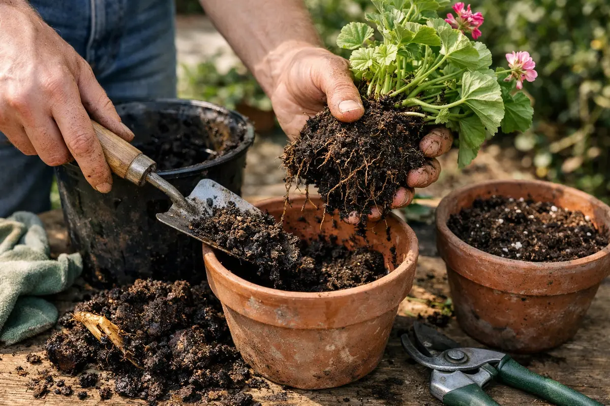 how to prevent root rot in potted avoid overwatering geraniums in future