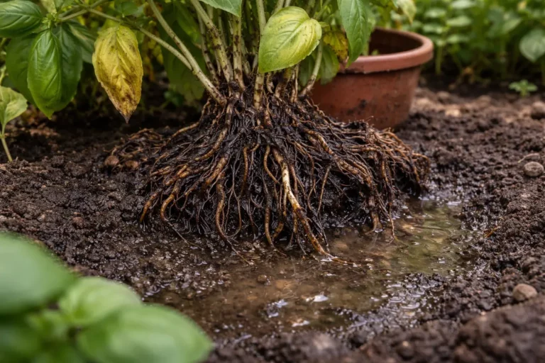 how to prevent root rot in with unhealthy roots showing in soil