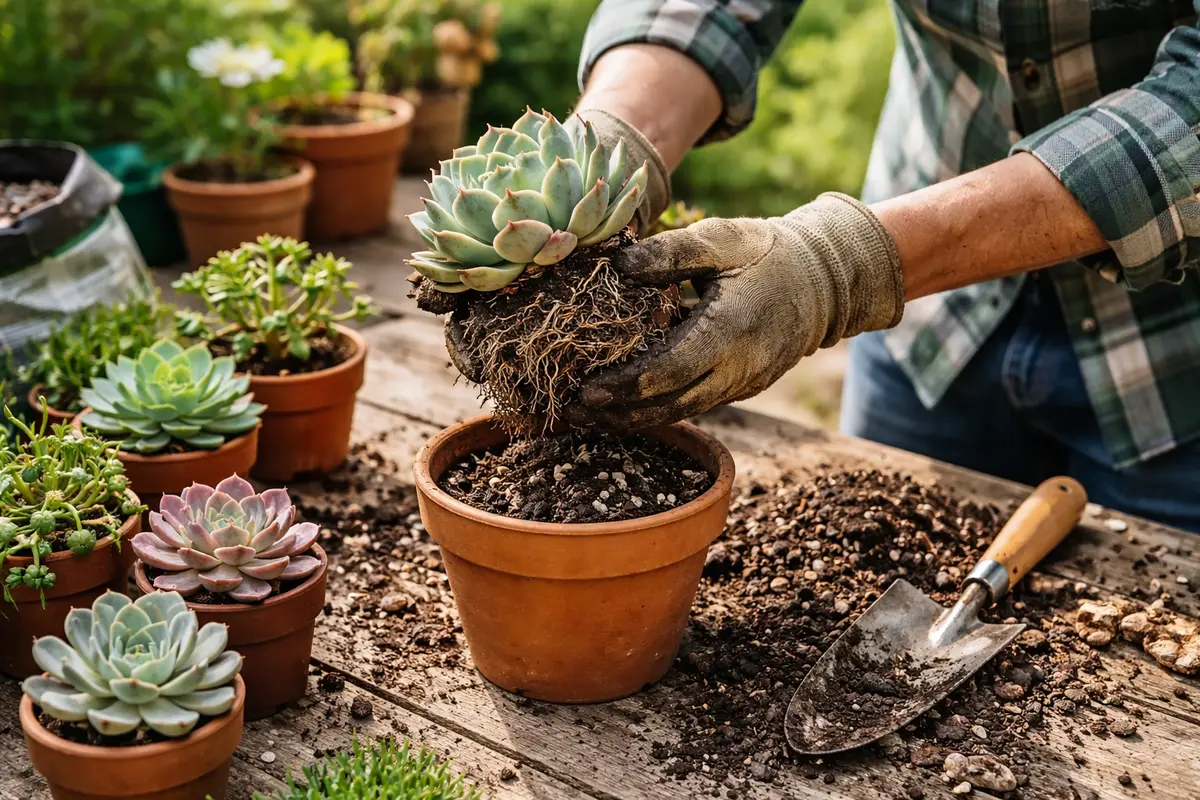 how to prevent root rot in repot succulents to revive their growth