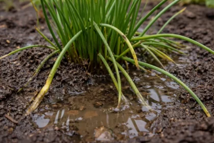 how to prevent stunted growth in with wet soil around the base