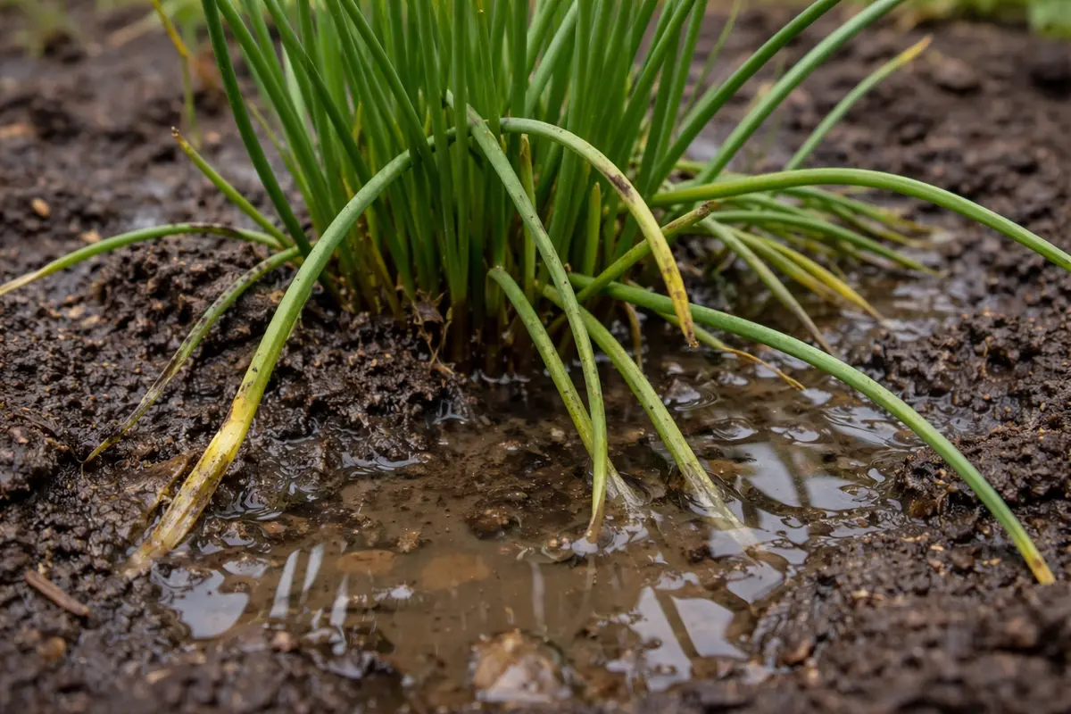 how to prevent stunted growth in with wet soil around the base