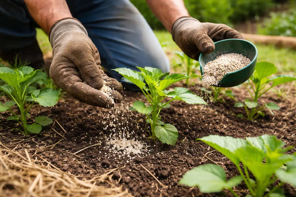 how to prevent stunted growth in fertilize soil to encourage okra growth