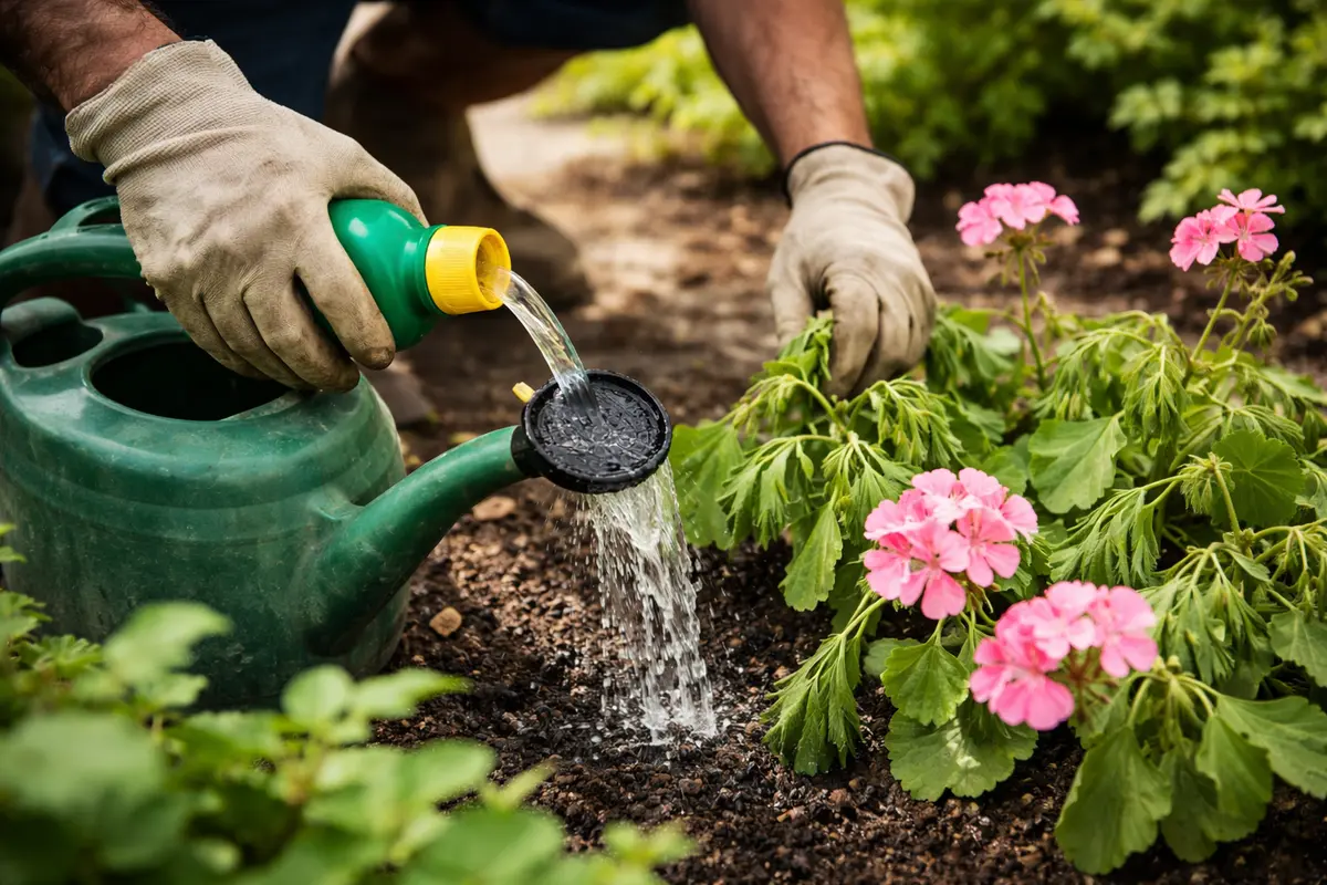 how to prevent wilting on geraniums apply liquid fertilizer for wilting recovery
