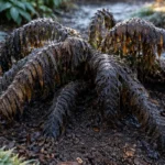how to recover drooping ferns after with cold-damaged leaves in the garden