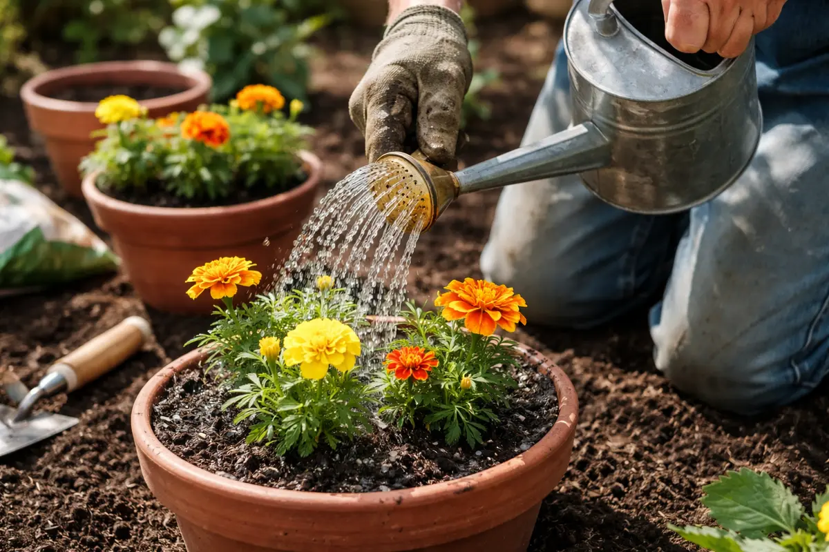 how to recover marigolds from transplant shock water marigolds immediately after transplanting