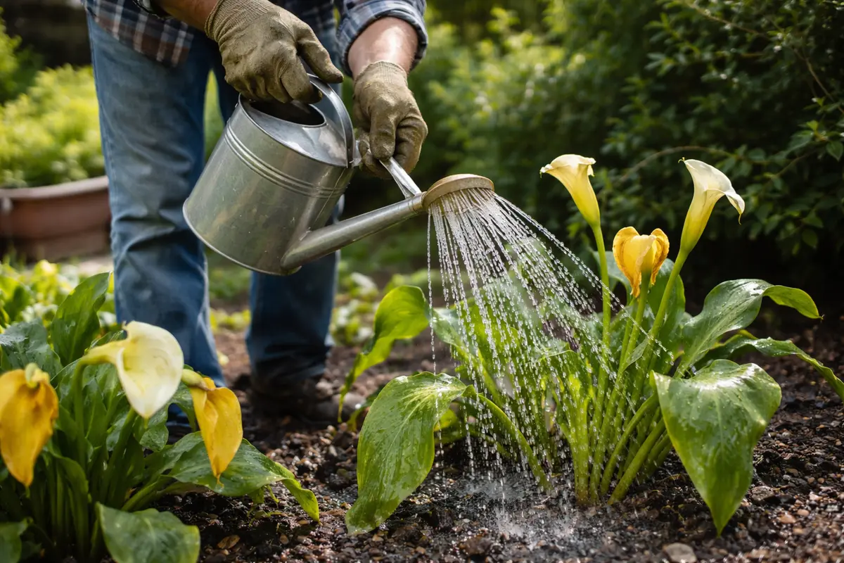 how to revive drooping calla lilies water calla lilies to promote recovery