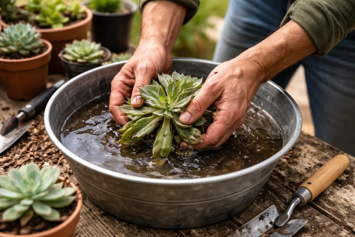 how to revive wilting succulents soak succulents to promote recovery after underwatering
