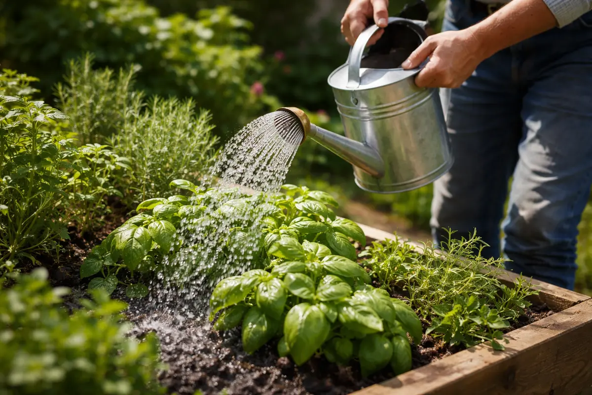 how to stop aphid infestations on water thoroughly to aid herb recovery