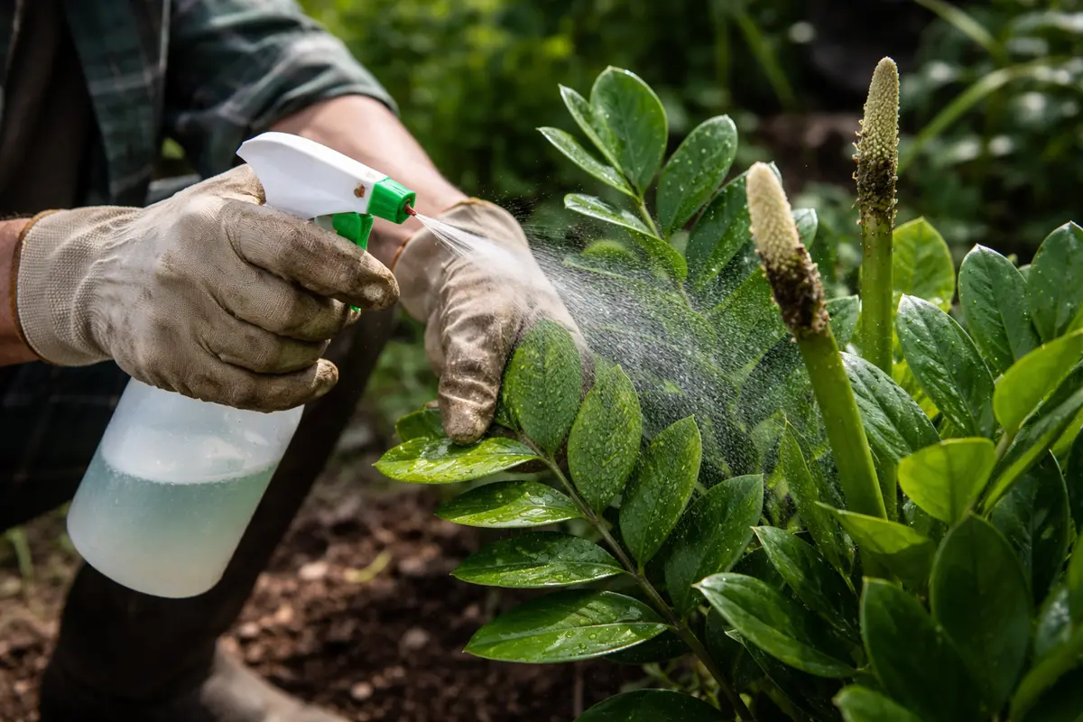 how to stop aphids on my spray insecticidal soap on zz plant