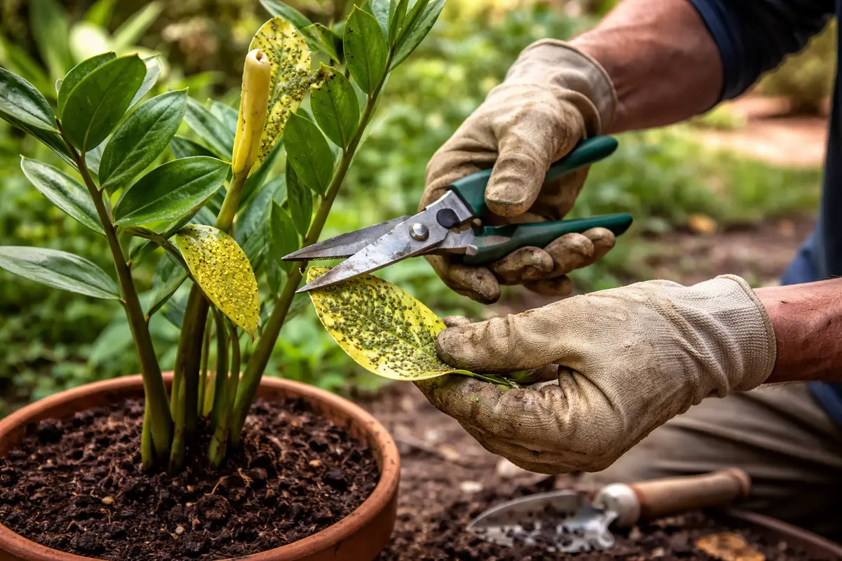how to stop aphids on my trim affected leaves to aid recovery