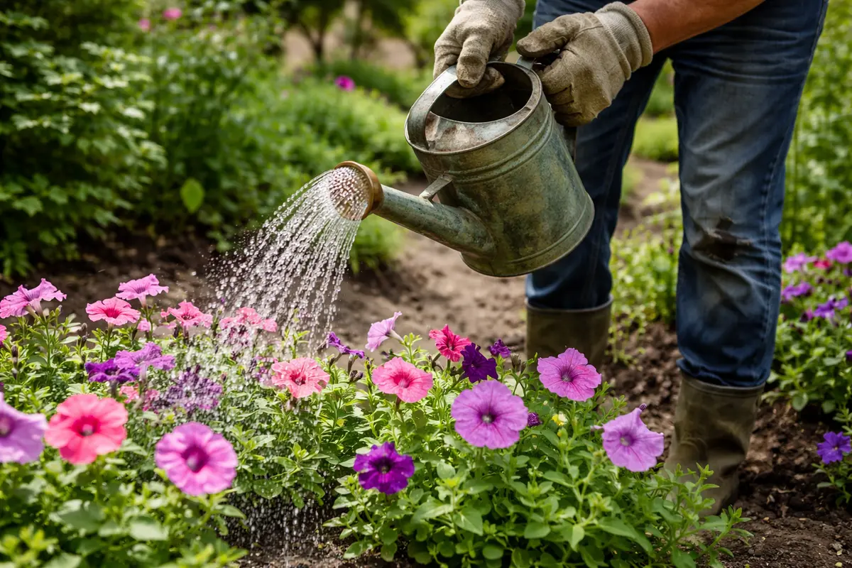 how to stop aphids water around petunias to deter future aphid infestations
