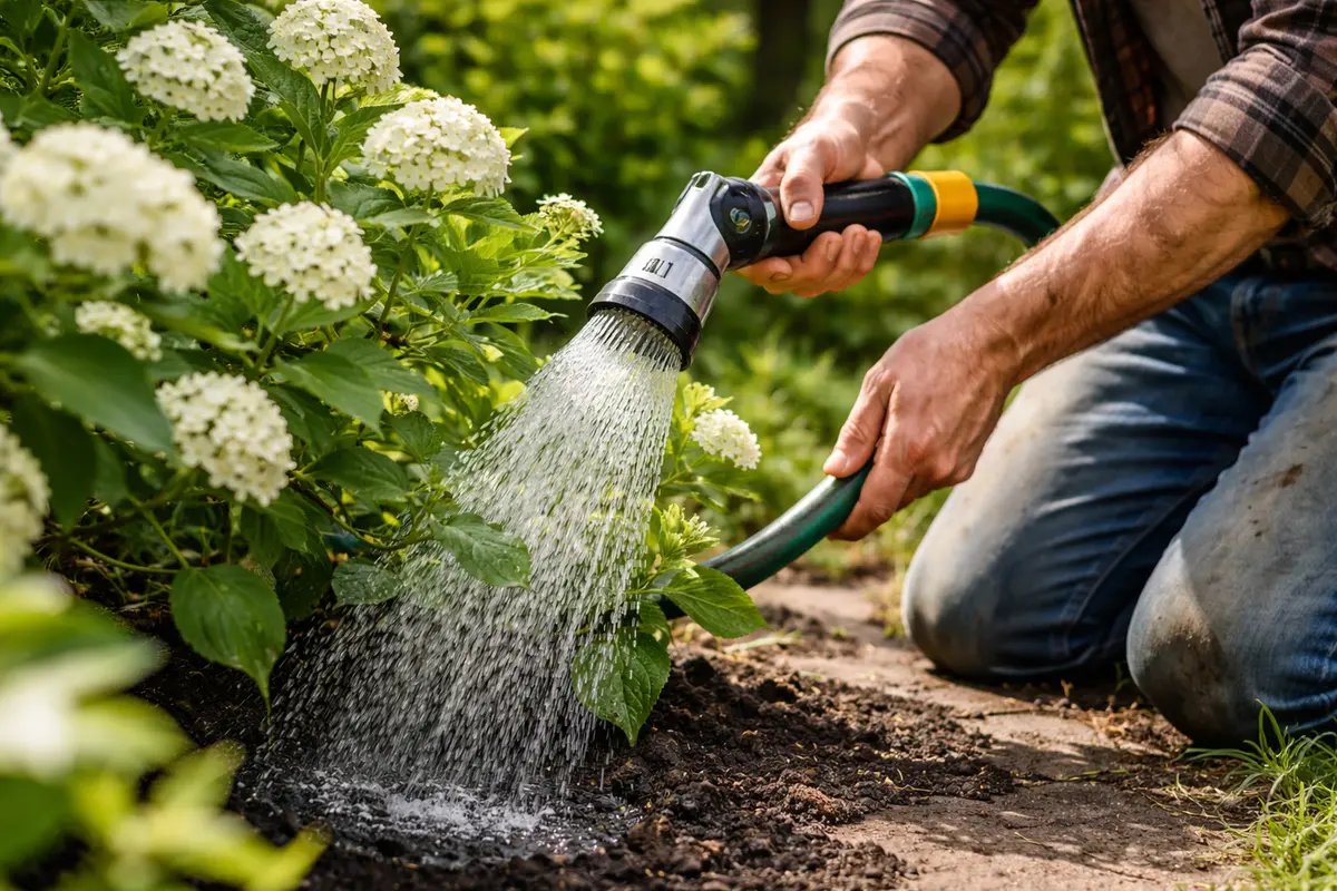 how to stop aphids on viburnum water plants deeply during flowering season