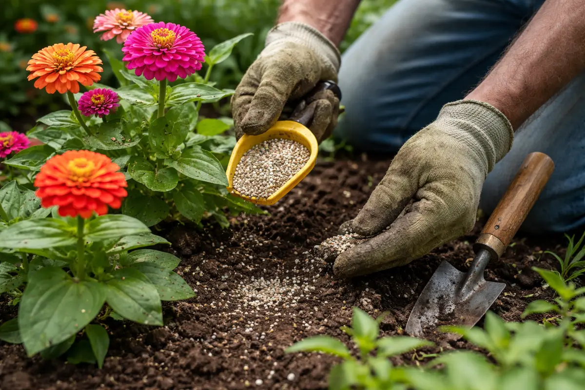 how to stop aphids on fertilize zinnias to enhance growth after infestation