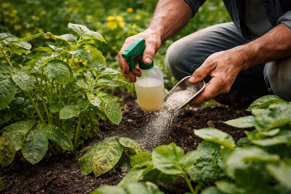 how to stop blight on potatoes apply organic treatments to revive potatoes