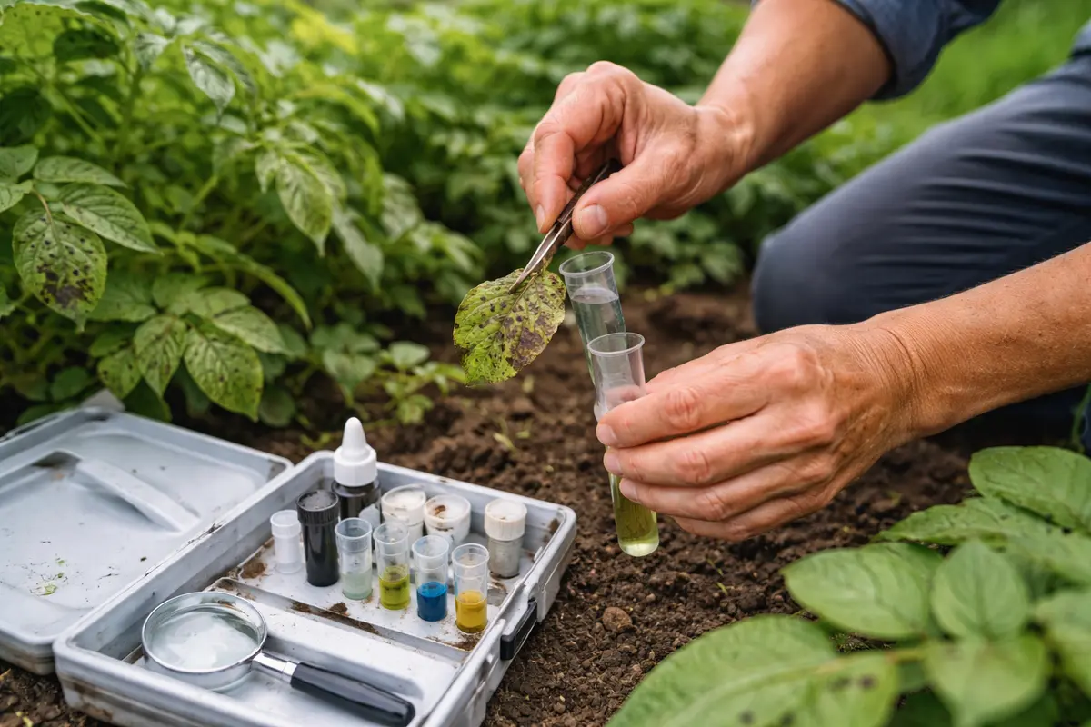 how to stop blight on potatoes test leaf samples for blight pathogens