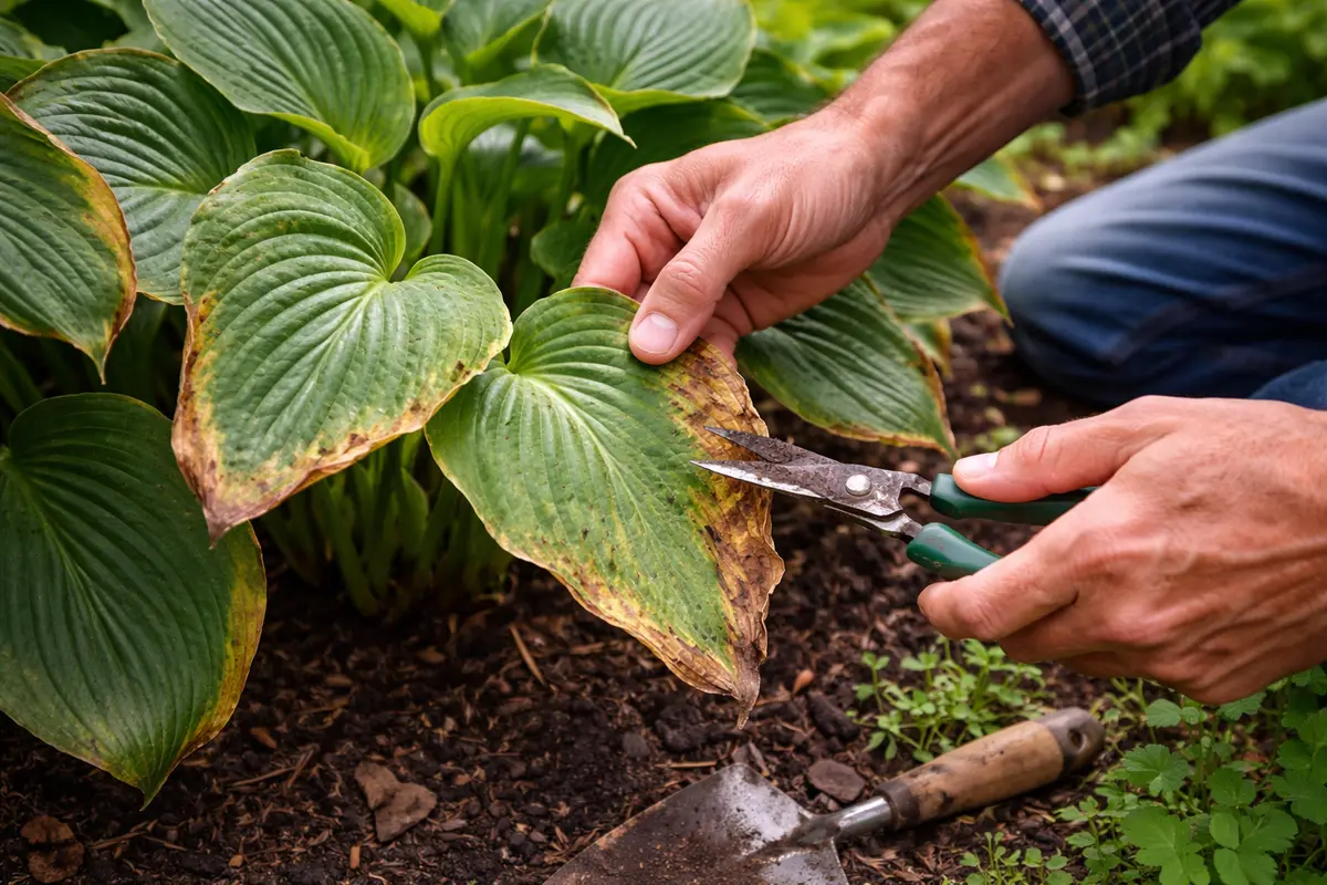 how to stop browning edges on check hostas for new browning tomorrow
