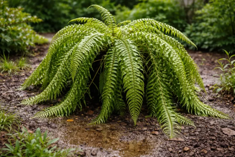 how to stop drooping ferns during wilting visibly in real garden soil