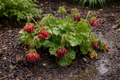 how to stop drooping geraniums after wilting visibly in real garden soil