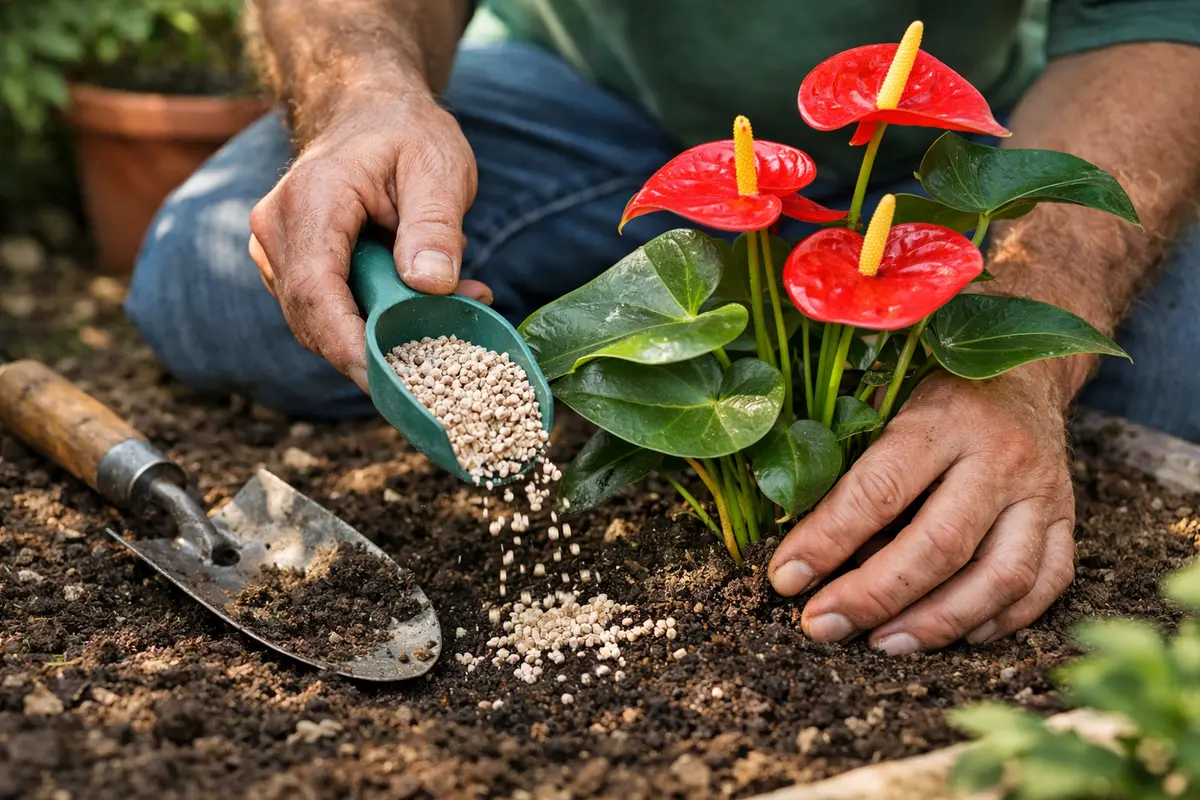 how to stop drooping growth on feed anthurium to encourage stronger growth