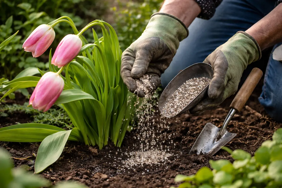 how to stop drooping tulips after nourish tulips to promote upright growth