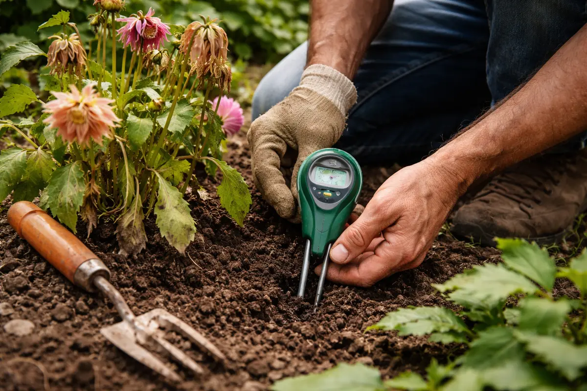 how to stop flower wilting test soil conditions for dahlia wilt symptoms