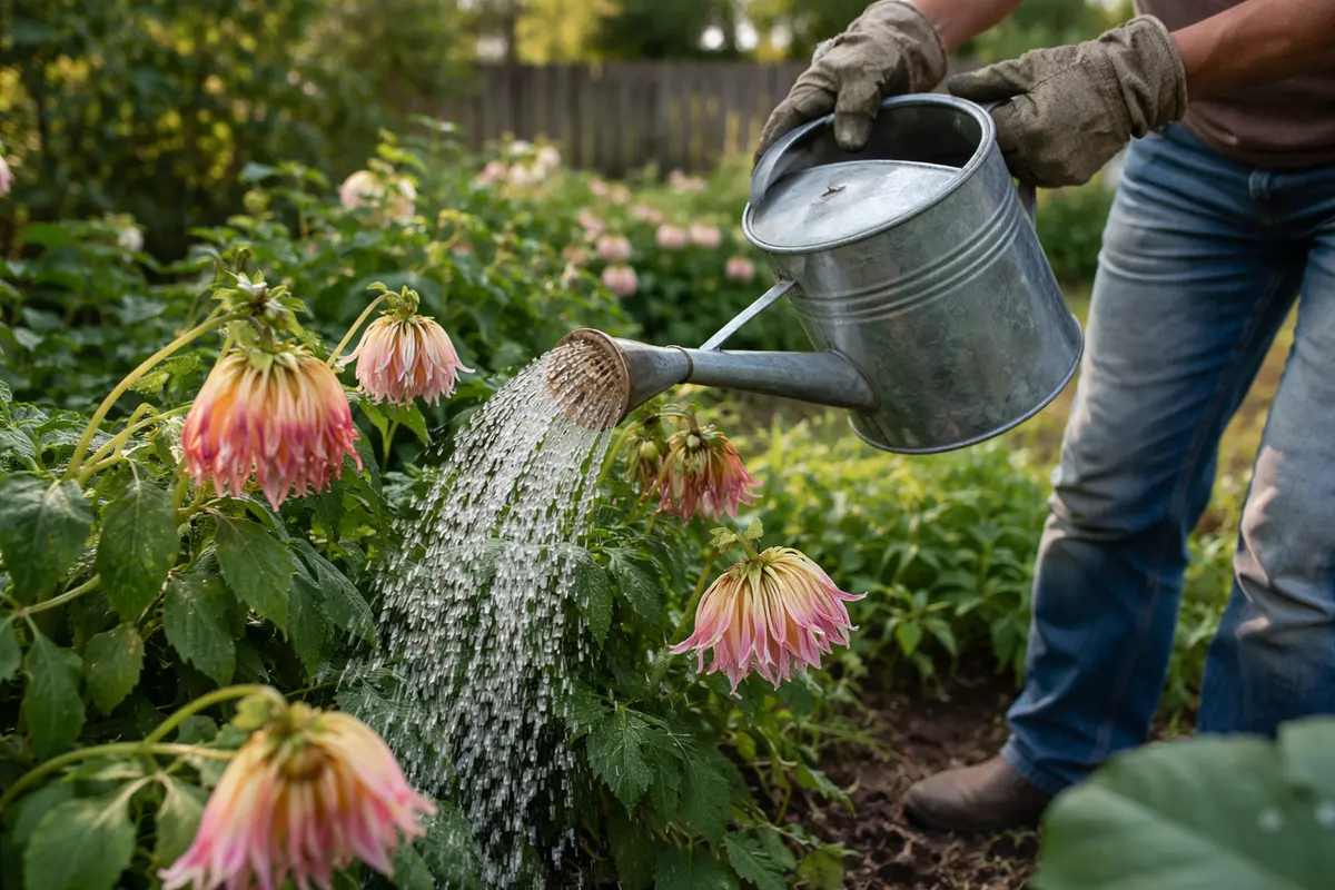 how to stop flower wilting on water dahlias deeply to revive wilting