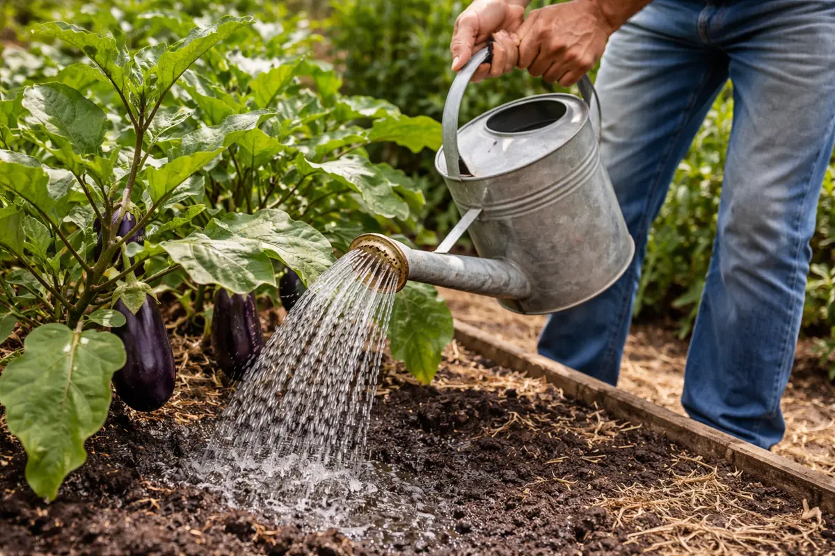how to stop leaves curling on water eggplants deeply to cool leaves
