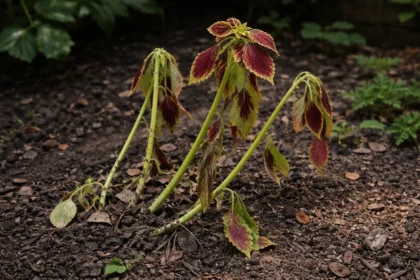 how to stop leggy growth in wilting visibly in real garden soil