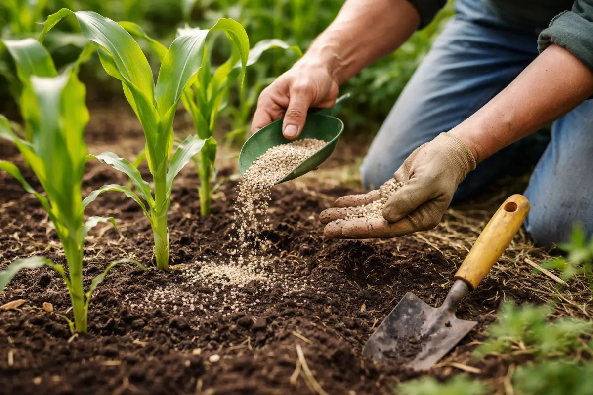 how to stop leggy growth in fertilize corn to encourage healthy growth