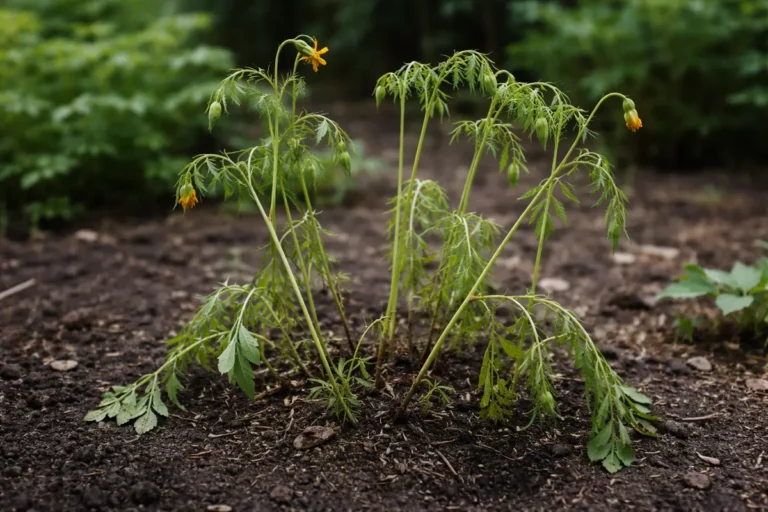 how to stop leggy growth in wilting visibly in real garden soil