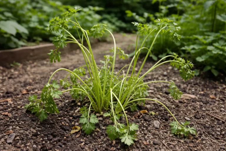 how to stop leggy growth in wilting visibly in real garden soil