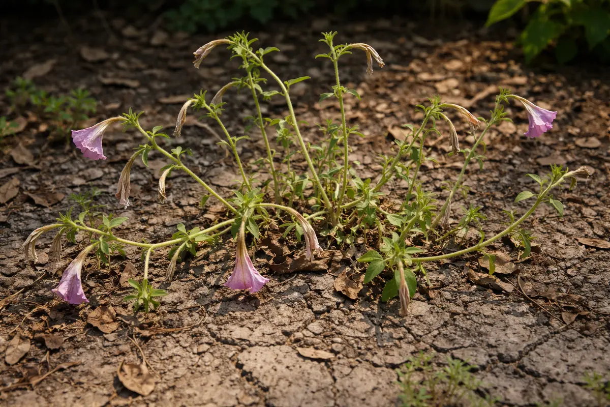how to stop leggy growth showing stress from sun and dry soil