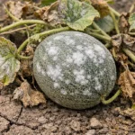 how to stop mildew on showing stress from sun and dry soil