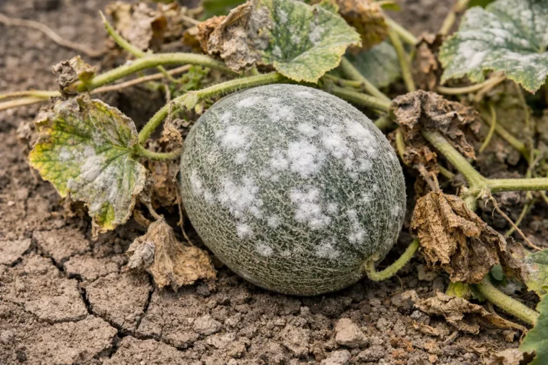 how to stop mildew on showing stress from sun and dry soil