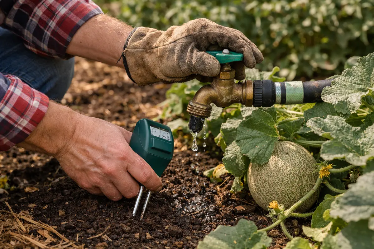 how to stop mildew on cantaloupe reduce watering frequency to prevent mildew