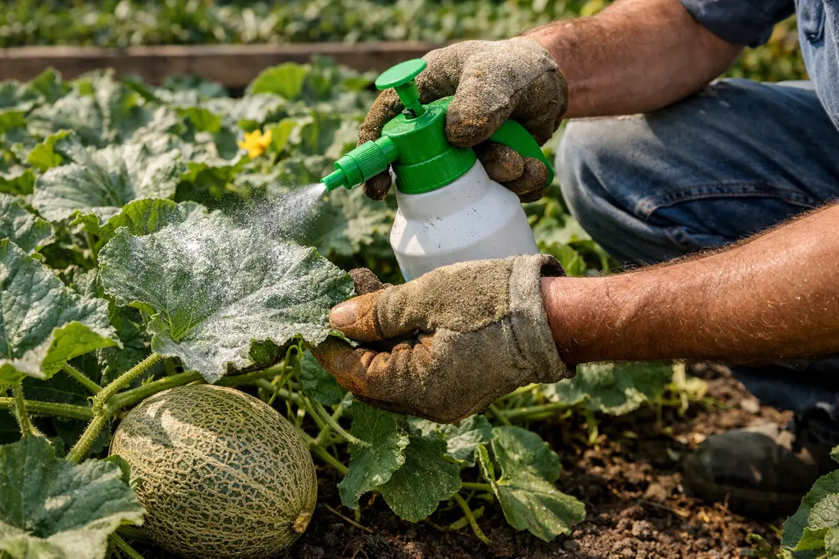 how to stop mildew on cantaloupe treat cantaloupe with fungicide for recovery