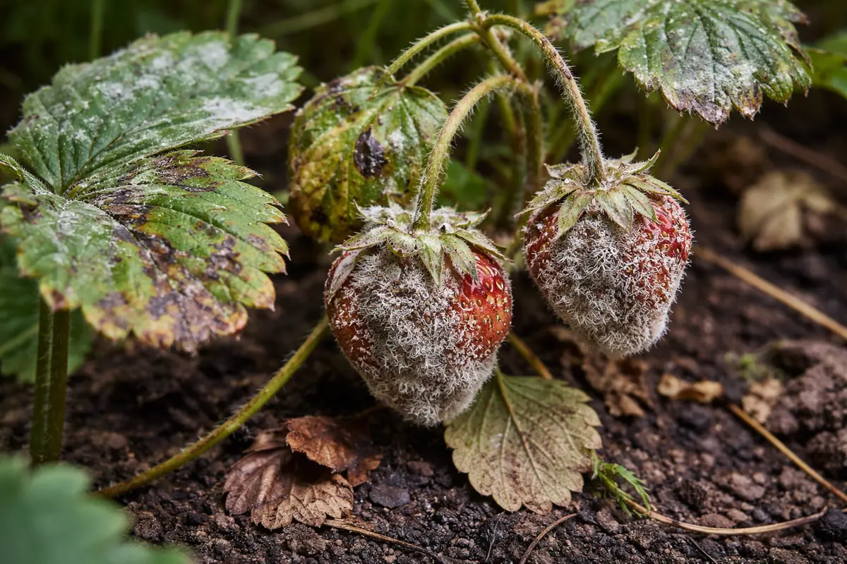 how to stop mold on houseplants with fungal patches visible on foliage